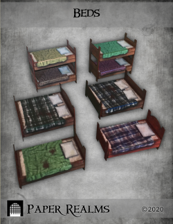 Papercraft beds