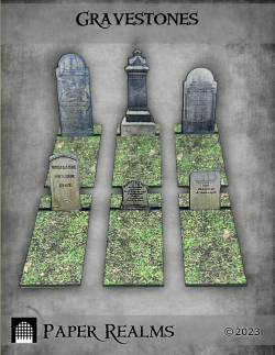 Papercraft gravestones
