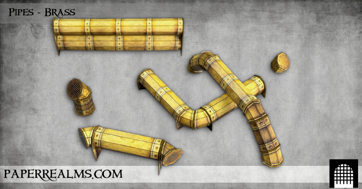 Paper terrain: Pipes to enrich your fantasy worlds